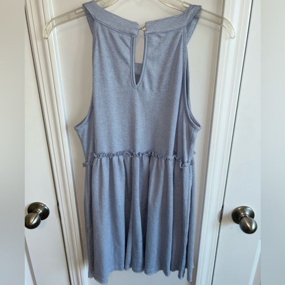 Easel light blue, sleeveless halter dress - sz Medium - Picture 7 of 7